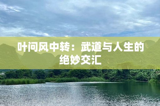 叶问风中转：武道与人生的绝妙交汇