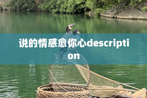 说的情感愈你心description