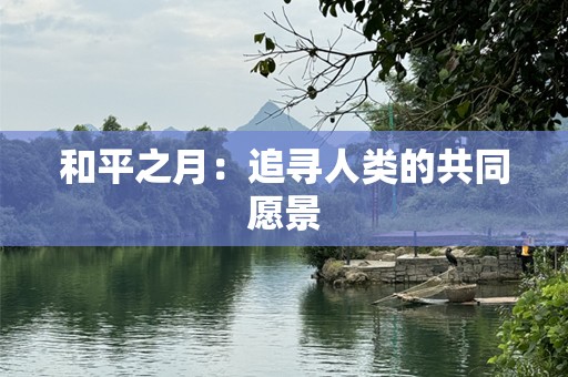 和平之月：追寻人类的共同愿景