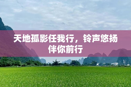 天地孤影任我行，铃声悠扬伴你前行