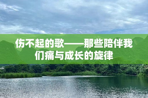 伤不起的歌——那些陪伴我们痛与成长的旋律