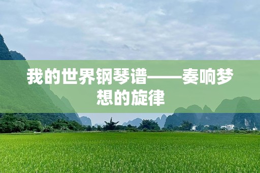 我的世界钢琴谱——奏响梦想的旋律