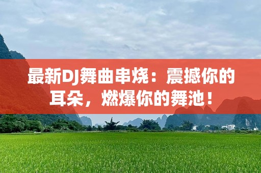 最新DJ舞曲串烧：震撼你的耳朵，燃爆你的舞池！