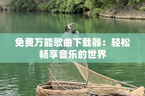 免费万能歌曲下载器：轻松畅享音乐的世界