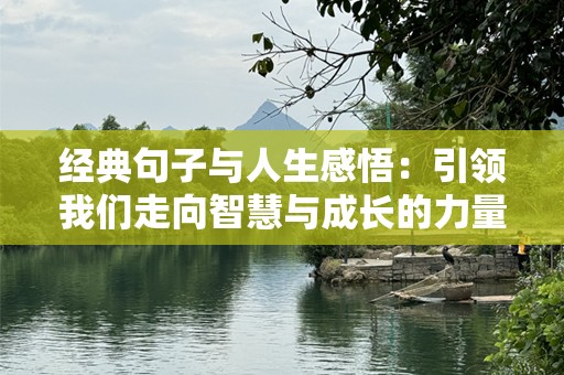 经典句子与人生感悟：引领我们走向智慧与成长的力量