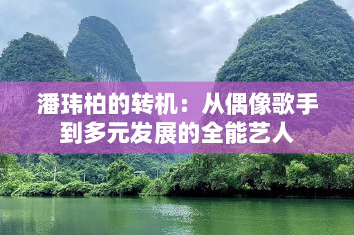 潘玮柏的转机：从偶像歌手到多元发展的全能艺人