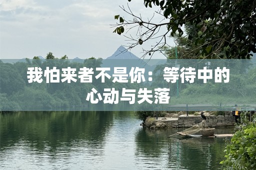 我怕来者不是你：等待中的心动与失落