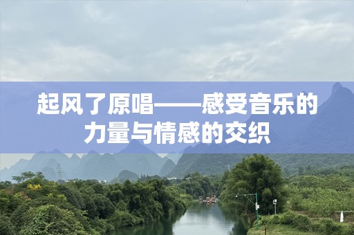 起风了原唱——感受音乐的力量与情感的交织