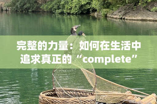 完整的力量：如何在生活中追求真正的“complete”