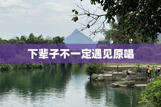 下辈子不一定遇见原唱