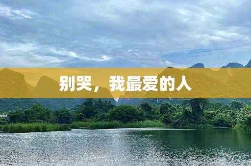 别哭，我最爱的人