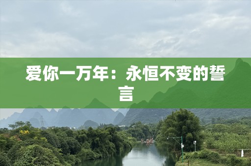爱你一万年：永恒不变的誓言