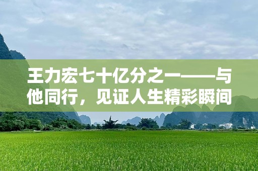 王力宏七十亿分之一——与他同行，见证人生精彩瞬间