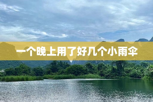 一个晚上用了好几个小雨伞