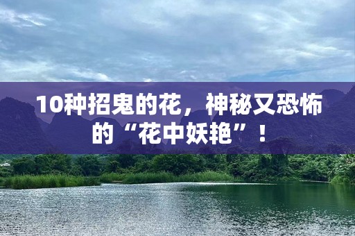10种招鬼的花，神秘又恐怖的“花中妖艳”！