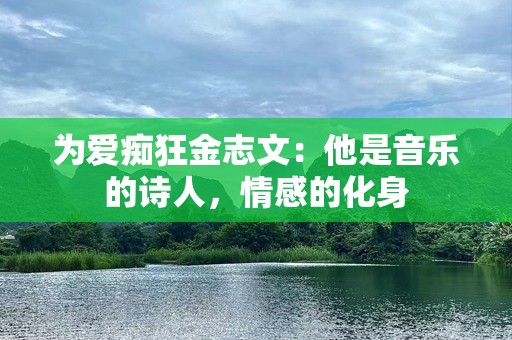 为爱痴狂金志文：他是音乐的诗人，情感的化身