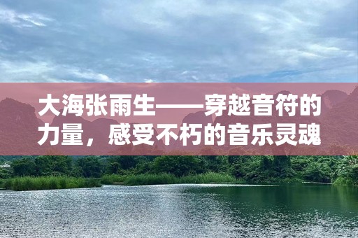 大海张雨生——穿越音符的力量，感受不朽的音乐灵魂