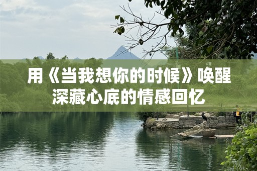用《当我想你的时候》唤醒深藏心底的情感回忆