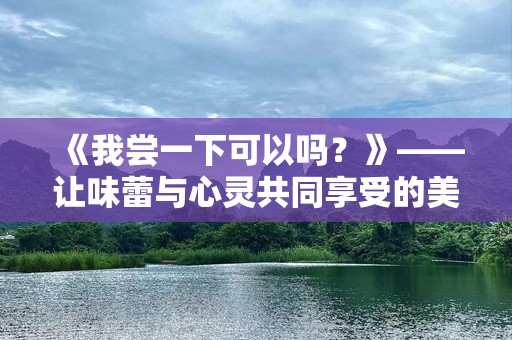 《我尝一下可以吗？》——让味蕾与心灵共同享受的美好体验