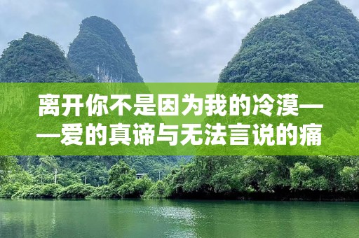 离开你不是因为我的冷漠——爱的真谛与无法言说的痛