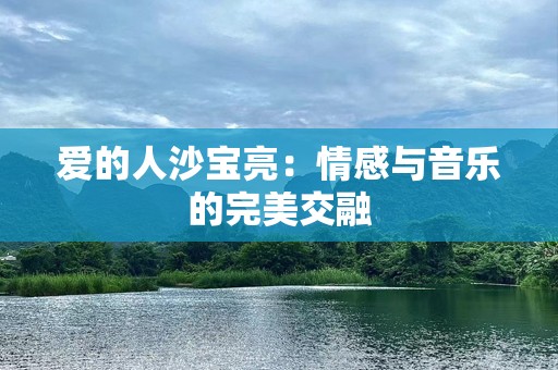 爱的人沙宝亮：情感与音乐的完美交融