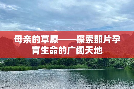 母亲的草原——探索那片孕育生命的广阔天地