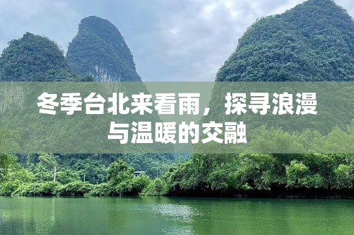 冬季台北来看雨，探寻浪漫与温暖的交融