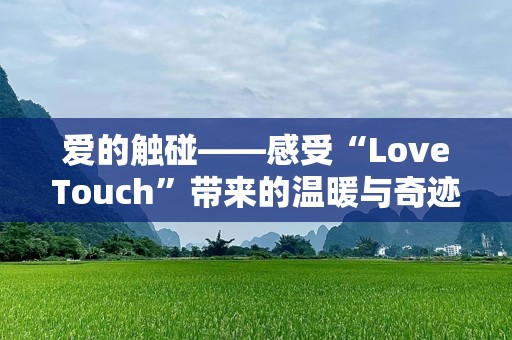 爱的触碰——感受“LoveTouch”带来的温暖与奇迹