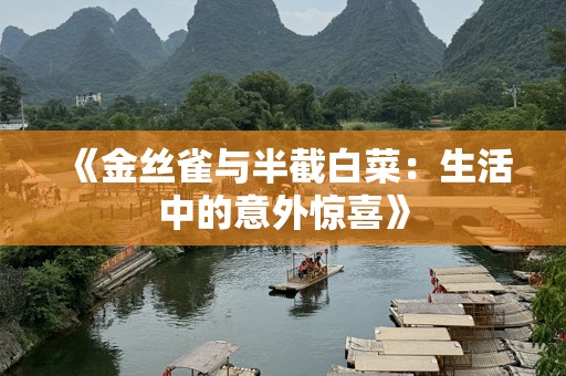 《金丝雀与半截白菜：生活中的意外惊喜》