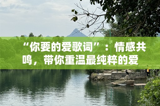 “你要的爱歌词”：情感共鸣，带你重温最纯粹的爱