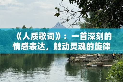 《人质歌词》：一首深刻的情感表达，触动灵魂的旋律