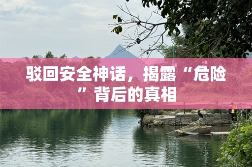 驳回安全神话，揭露“危险”背后的真相