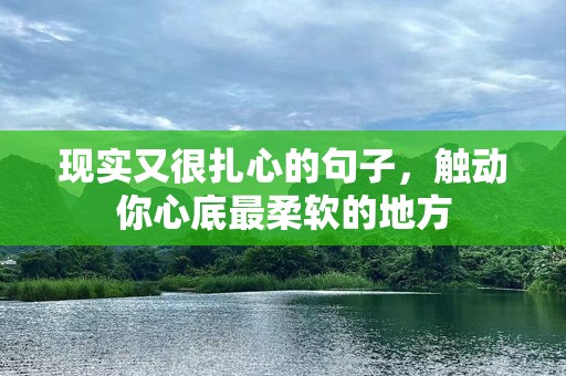 现实又很扎心的句子，触动你心底最柔软的地方