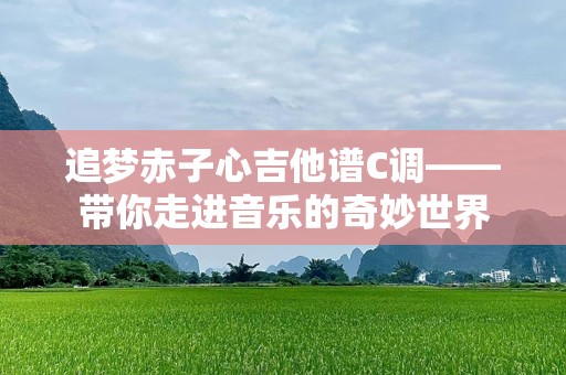 追梦赤子心吉他谱C调——带你走进音乐的奇妙世界