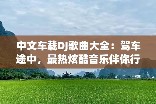 中文车载DJ歌曲大全：驾车途中，最热炫酷音乐伴你行！