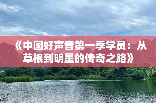 《中国好声音第一季学员：从草根到明星的传奇之路》