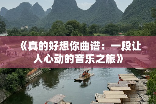 《真的好想你曲谱：一段让人心动的音乐之旅》