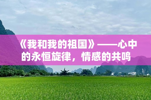 《我和我的祖国》——心中的永恒旋律，情感的共鸣