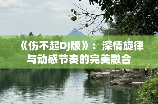 《伤不起DJ版》：深情旋律与动感节奏的完美融合