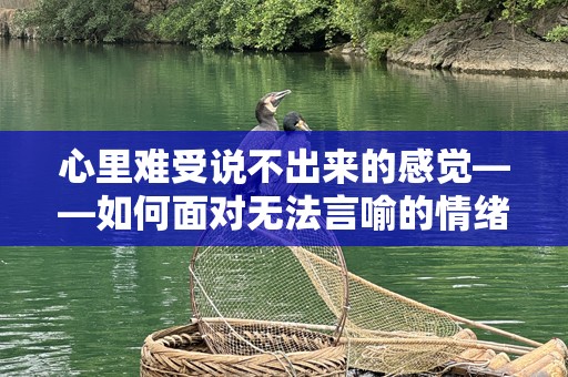心里难受说不出来的感觉——如何面对无法言喻的情绪痛苦