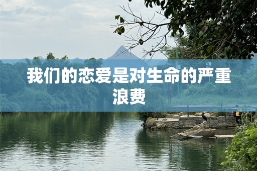 我们的恋爱是对生命的严重浪费