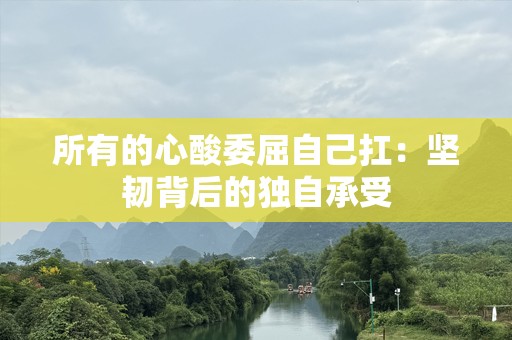 所有的心酸委屈自己扛：坚韧背后的独自承受