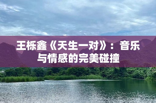 王栎鑫《天生一对》：音乐与情感的完美碰撞