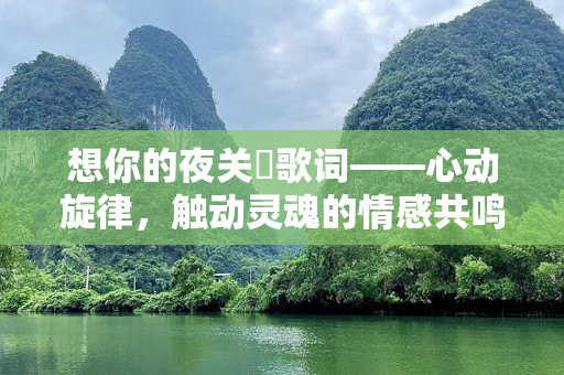 想你的夜关喆歌词——心动旋律，触动灵魂的情感共鸣
