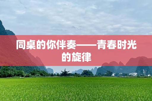 同桌的你伴奏——青春时光的旋律