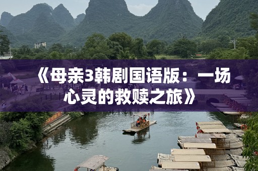 《母亲3韩剧国语版：一场心灵的救赎之旅》