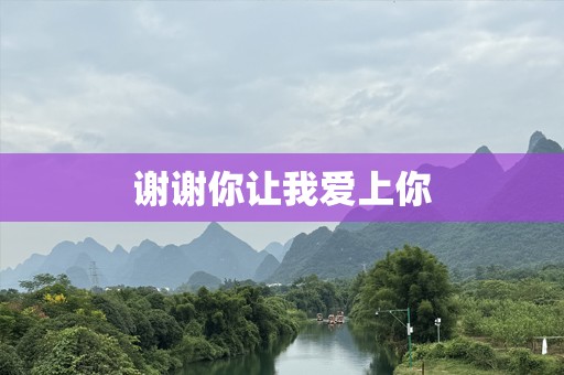 谢谢你让我爱上你