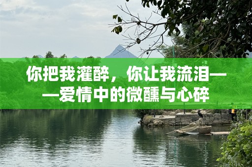 你把我灌醉，你让我流泪——爱情中的微醺与心碎