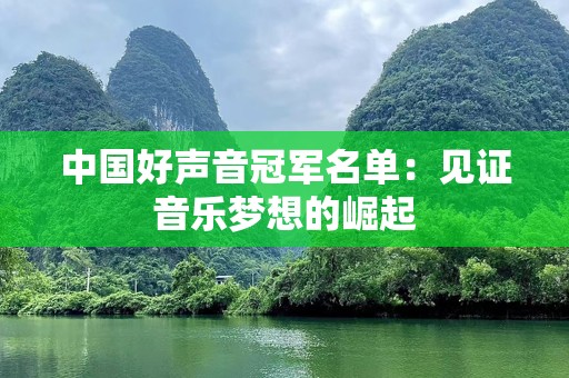 中国好声音冠军名单：见证音乐梦想的崛起
