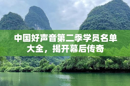 中国好声音第二季学员名单大全，揭开幕后传奇
